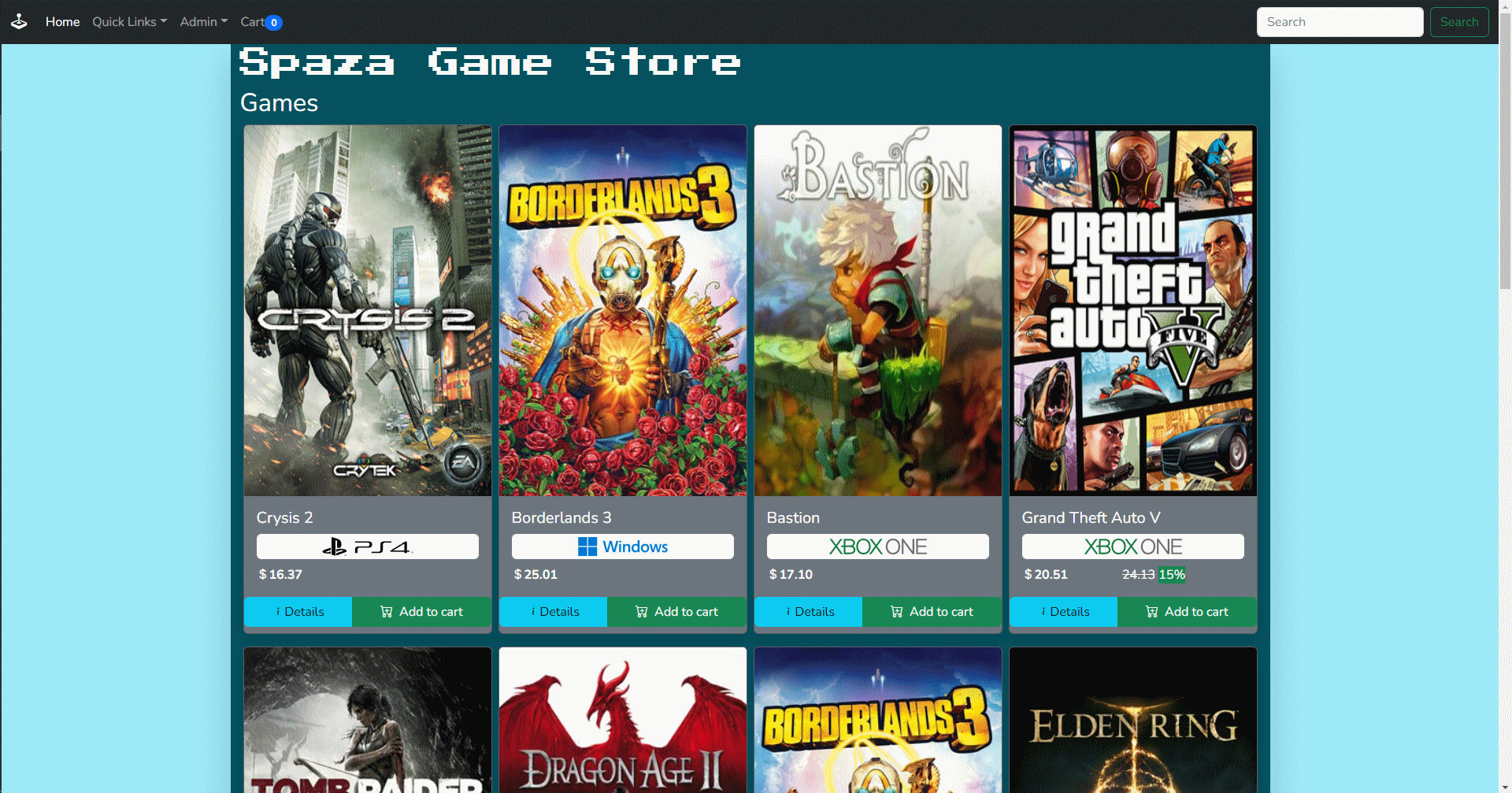 Spaza Game Store